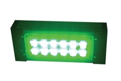Цветной прожекторный светильник "ШЕВРОН" - SVT-Str P-S-30-58-Green-12VDC